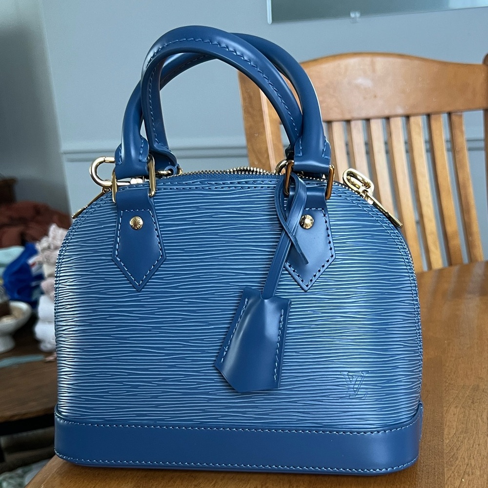 Louis Vuitton Denim Blue Alma BB